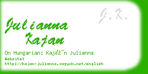 julianna kajan business card